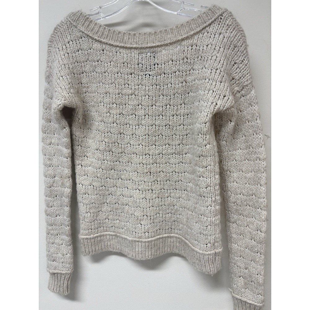 American Eagle Outfitters Sweater Women S/P Beige Long Sleeve Pullover Vintage - Picture 2 of 10